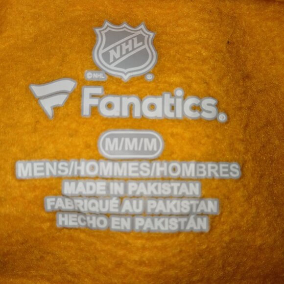 FANATICS NASHVILLE PREDATORS GOLD AND NAVY HOODIE, SIZE MEDIUM, UNISEX - Picture 4 of 5